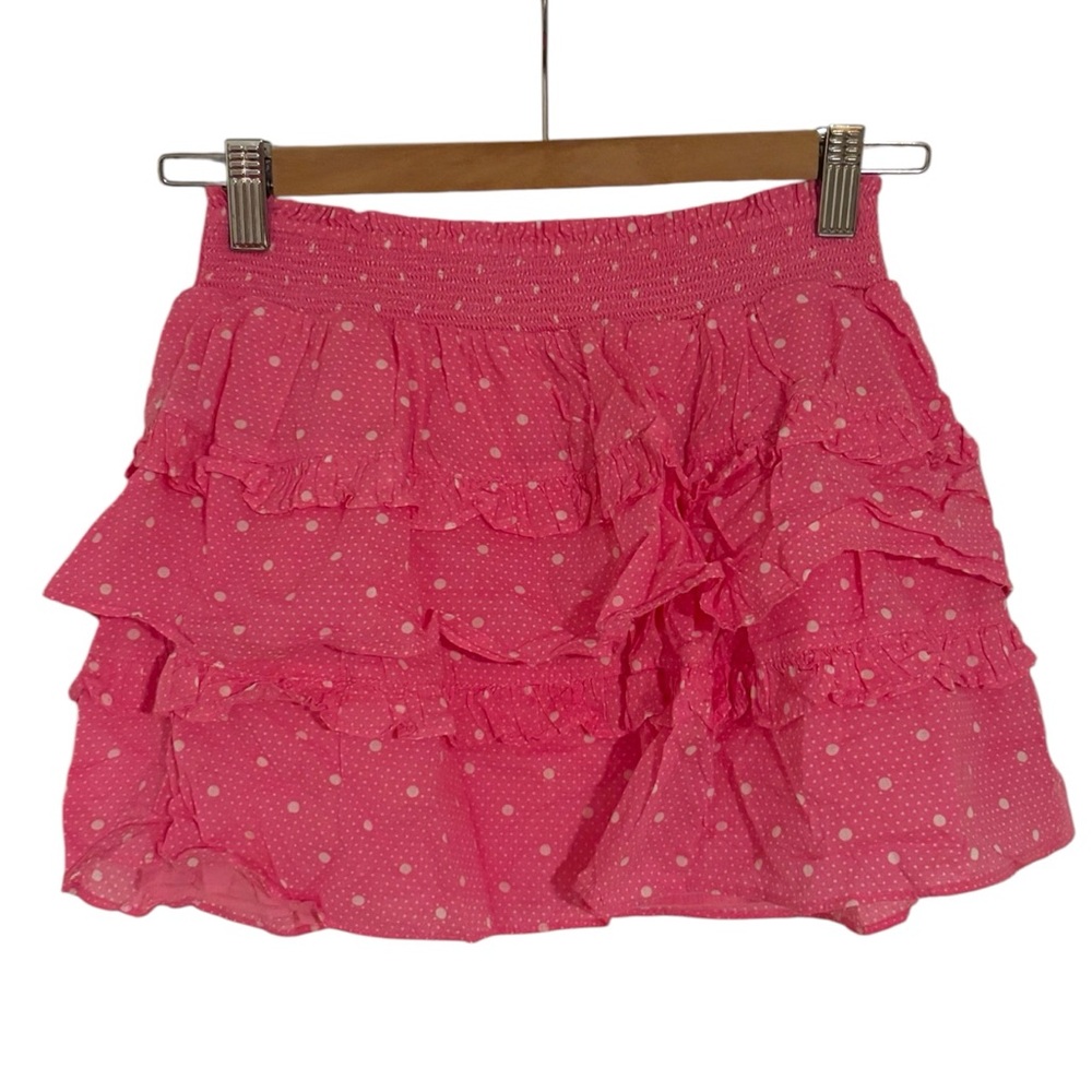 LoveShackFancy PolkaDot Ruffle Skirt - Picture 2 of 4